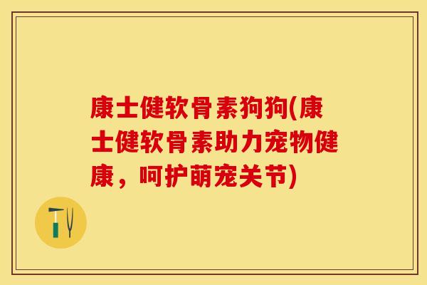 康士健软骨素狗狗(康士健软骨素助力宠物健康，呵护萌宠关节)