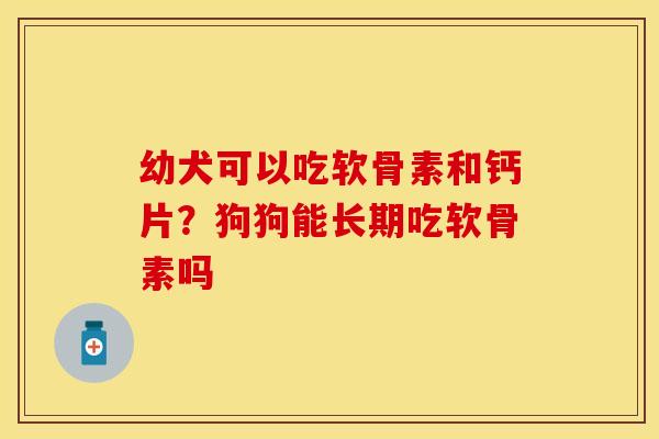 幼犬可以吃软骨素和钙片?狗狗能长期吃软骨素吗 幼犬可以吃软骨素和钙片?狗狗能长期吃软骨素吗