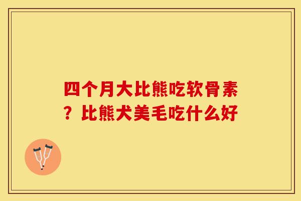 四个月大比熊吃软骨素？比熊犬美毛吃什么好