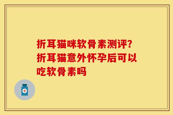 折耳猫咪软骨素测评？折耳猫意外怀孕后可以吃软骨素吗