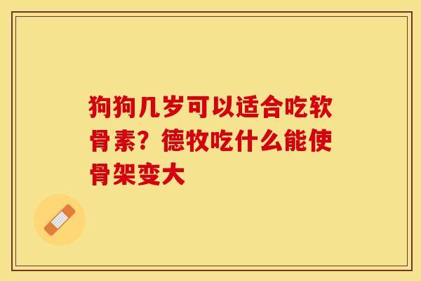 狗狗几岁可以适合吃软骨素？德牧吃什么能使骨架变大