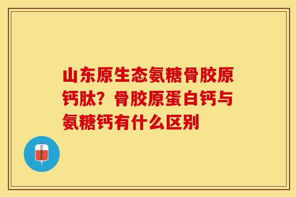 山东原生态氨糖骨胶原钙肽？骨胶原蛋白钙与氨糖钙有什么区别