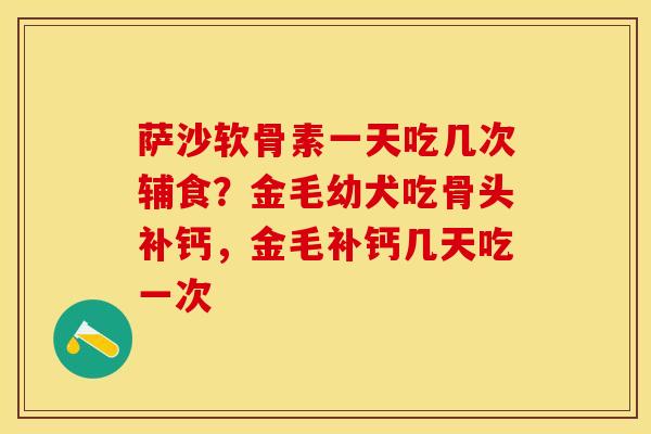 萨沙软骨素一天吃几次辅食？金毛幼犬吃骨头补钙，金毛补钙几天吃一次