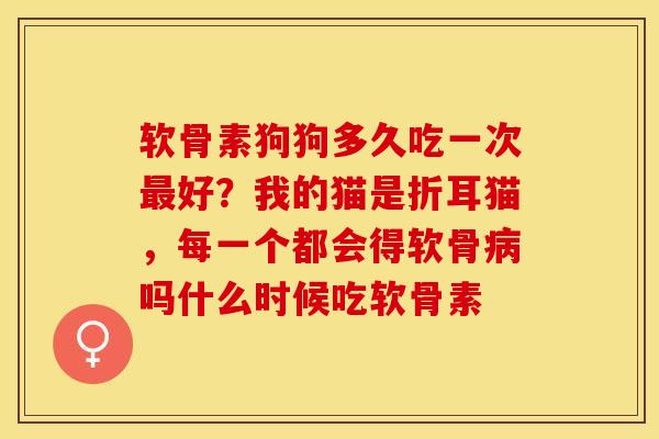 软骨素狗狗多久吃一次最好？我的猫是折耳猫，每一个都会得软骨病吗什么时候吃软骨素