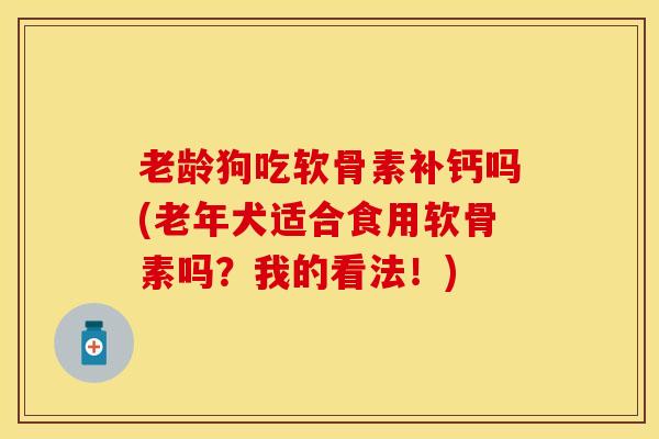 老龄狗吃软骨素补钙吗(老年犬适合食用软骨素吗？我的看法！)