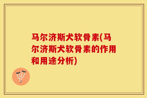 马尔济斯犬软骨素(马尔济斯犬软骨素的作用和用途分析) 马尔济斯犬软骨素(马尔济斯犬软骨素的作用和用途分析)