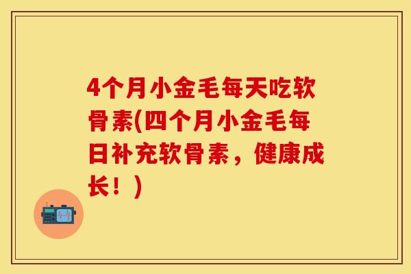 4个月小金毛每天吃软骨素(四个月小金毛每日补充软骨素，健康成长！)