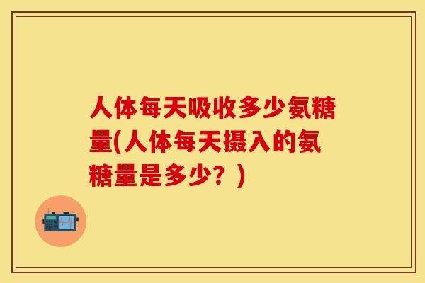 人体每天吸收多少氨糖量(人体每天摄入的氨糖量是多少？)