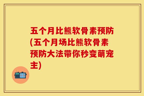 五个月比熊软骨素预防(五个月场比熊软骨素预防大法带你秒变萌宠主)