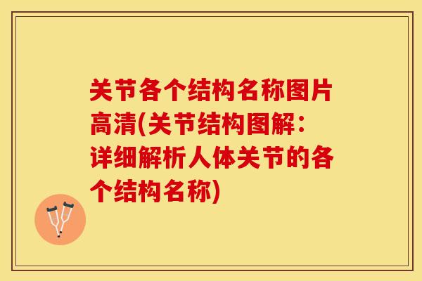 关节各个结构名称图片高清(关节结构图解：详细解析人体关节的各个结构名称)