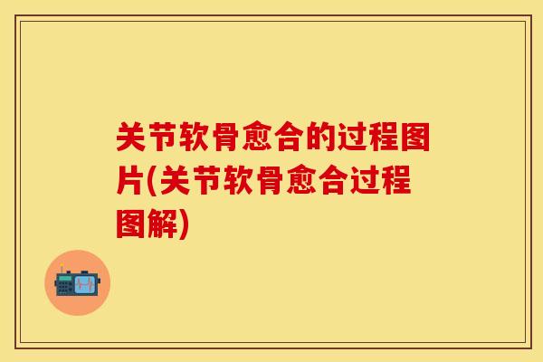 关节软骨愈合的过程图片(关节软骨愈合过程图解)