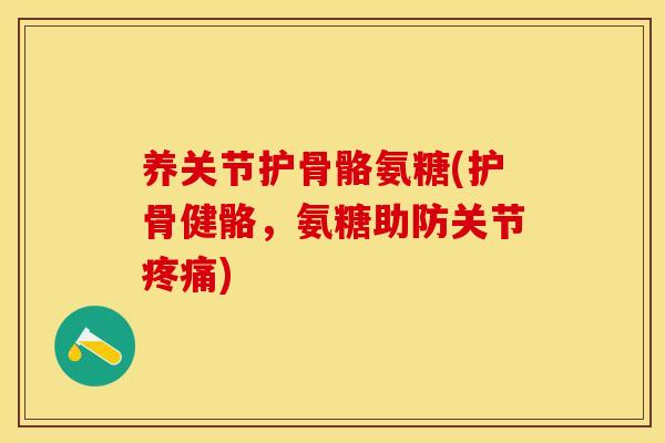 养关节护骨骼氨糖(护骨健骼，氨糖助防关节疼痛)