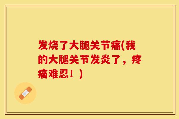 发烧了大腿关节痛(我的大腿关节发炎了，疼痛难忍！)
