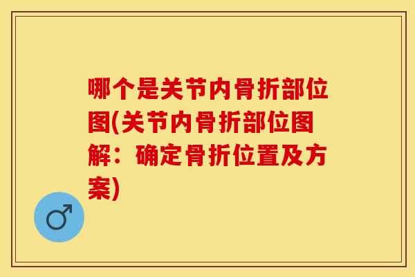 哪个是关节内骨折部位图(关节内骨折部位图解：确定骨折位置及方案)