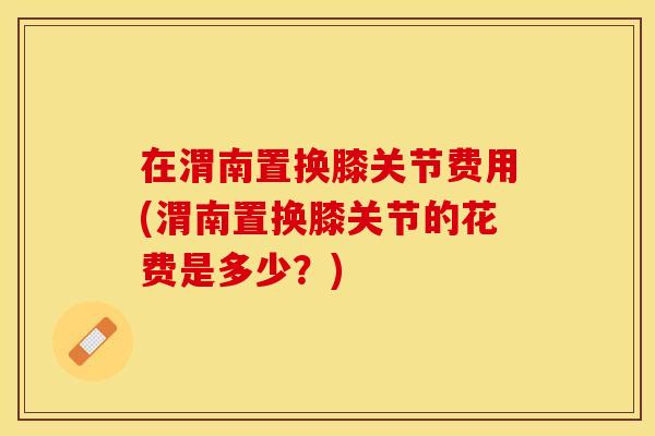 在渭南置换膝关节费用(渭南置换膝关节的花费是多少？)