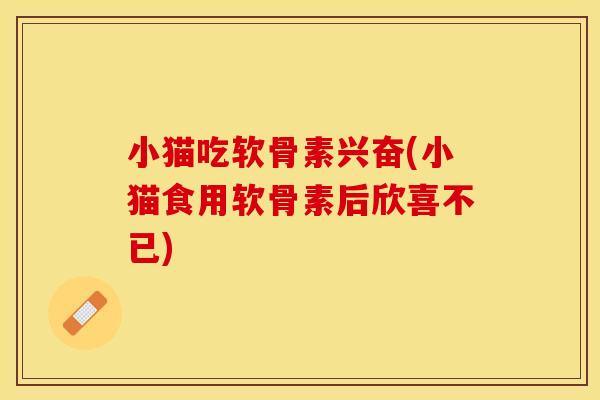 小猫吃软骨素兴奋(小猫食用软骨素后欣喜不已)