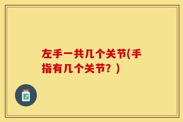 左手一共几个关节(手指有几个关节？)