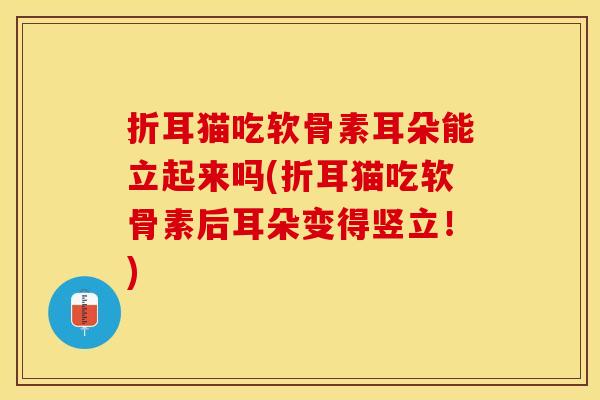 折耳猫吃软骨素耳朵能立起来吗(折耳猫吃软骨素后耳朵变得竖立!) 折耳猫吃软骨素耳朵能立起来吗(折耳猫吃软骨素后耳朵变得竖立!)