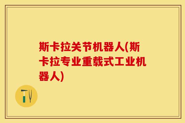 斯卡拉关节机器人(斯卡拉专业重载式工业机器人)