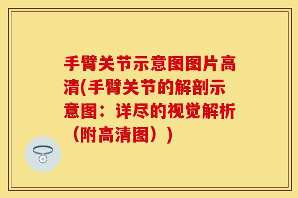 手臂关节示意图图片高清(手臂关节的解剖示意图：详尽的视觉解析（附高清图）)