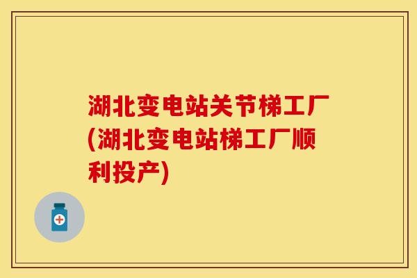 湖北变电站关节梯工厂(湖北变电站梯工厂顺利投产)