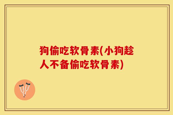 狗偷吃软骨素(小狗趁人不备偷吃软骨素)