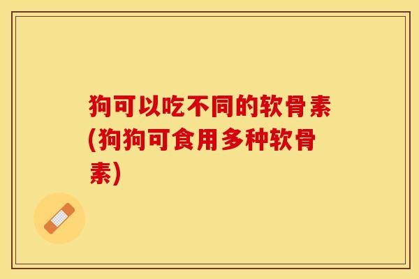 狗可以吃不同的软骨素(狗狗可食用多种软骨素)