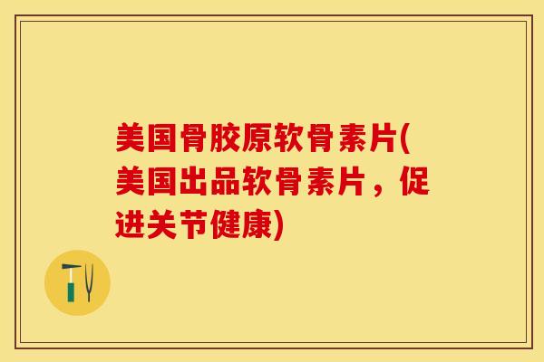 美国骨胶原软骨素片(美国出品软骨素片，促进关节健康)