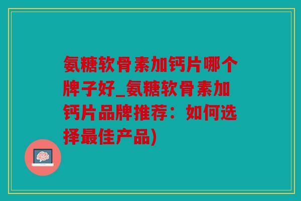 氨糖软骨素加钙片哪个牌子好_氨糖软骨素加钙片品牌推荐：如何选择最佳产品)