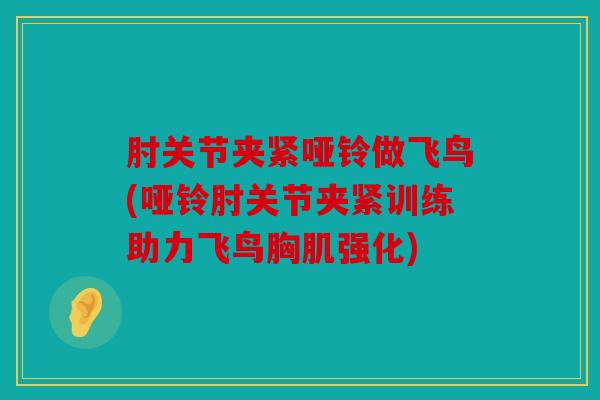 肘关节夹紧哑铃做飞鸟(哑铃肘关节夹紧训练助力飞鸟胸肌强化)