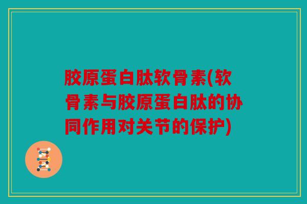 胶原蛋白肽软骨素(软骨素与胶原蛋白肽的协同作用对关节的保护)