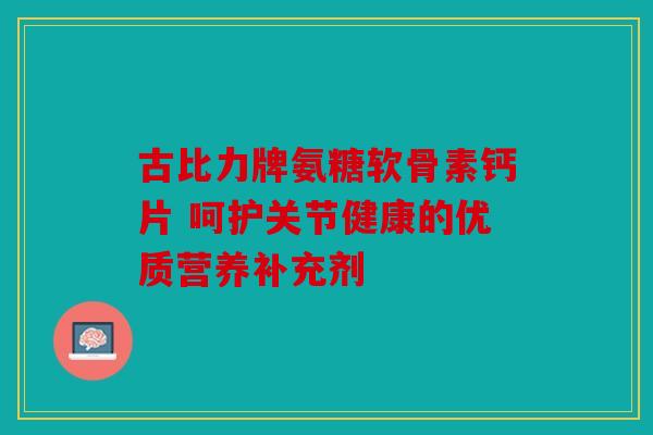 古比力牌氨糖软骨素钙片 呵护关节健康的优质营养补充剂 古比力牌氨糖软骨素钙片 呵护关节健康的优质营养补充剂
