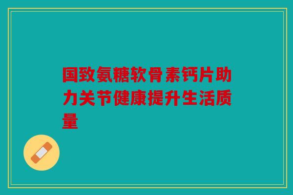 国致氨糖软骨素钙片助力关节健康提升生活质量 国致氨糖软骨素钙片助力关节健康提升生活质量