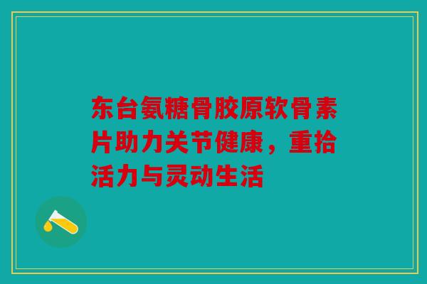 东台氨糖骨胶原软骨素片助力关节健康，重拾活力与灵动生活
