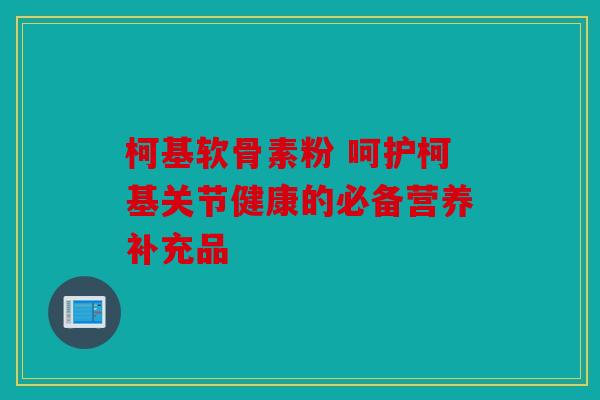 柯基软骨素粉 呵护柯基关节健康的必备营养补充品