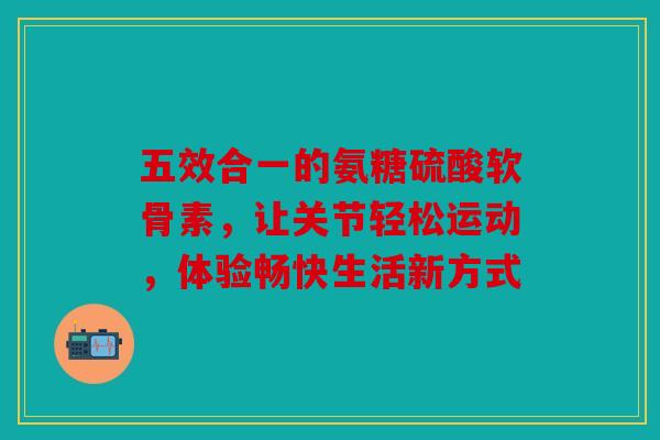 五效合一的氨糖硫酸软骨素，让关节轻松运动，体验畅快生活新方式