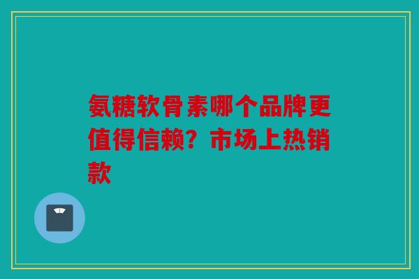 氨糖软骨素哪个品牌更值得信赖？市场上热销款